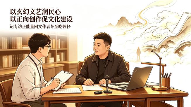 以玄幻文艺润民心 以正向创作促文化建设——记专访正能量网文作者冬至吃饺仔